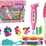 Richtots Premium 2-in-1 Hair Gems & Twist Rope Studio, DIY Hair Beader and Automatic Braiding Tool, Creative Beauty Salon Craft Kit for Girls Ages 5+