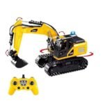 Richtots Premium 11-Channel RC Alloy Excavator – Big Size Metal Remote Control JCB Truck with Real Smoke Effect, 640° Rotation, and Rechargeable Battery