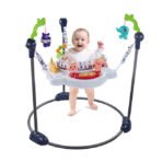 Richtots Premium Smart Multi-Use Baby Bouncing Jumper – 360° Swivel Activity Center with Musical Toy Station and Hanging Sensory Toys for Infants 4M+