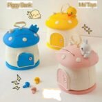 Modern Forest Fungi Coin Bank – Durable Handcrafted Saving Pot with High-End Visual Metaphor