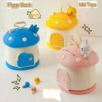 Modern Forest Fungi Coin Bank – Durable Handcrafted Saving Pot with High-End Visual Metaphor