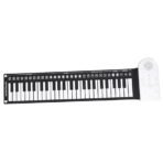 Richtots Premium 49-Key Portable Roll-up Piano, Ultra-Flexible Silicone Electronic Keyboard, Foldable & Travel-Friendly Design with Built-in Speaker, Perfect Musical Gift for Beginners, Kids & Travelers