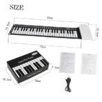 Richtots Premium 49-Key Portable Roll-up Piano, Ultra-Flexible Silicone Electronic Keyboard, Foldable & Travel-Friendly Design with Built-in Speaker, Perfect Musical Gift for Beginners, Kids & Travelers - Image 3