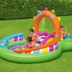 Richtots Premium Bestway #53117 Music Land Inflatable Play Center – Interactive Kids Pool with Piano Slide, Sprayer Arch, and Ball Pit – Multi-Activity Backyard Water Park for Toddlers - Image 2