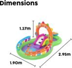 Richtots Premium Bestway #53117 Music Land Inflatable Play Center – Interactive Kids Pool with Piano Slide, Sprayer Arch, and Ball Pit – Multi-Activity Backyard Water Park for Toddlers - Image 3