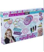 richtots Premium 2 in 1 Hair Beads & Nail Art Kit (Pink) - Image 5