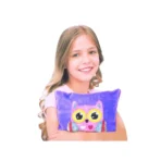 Richtots Premium DIY Magic Sequin Owl Pillow Kit, Reversible Color-Changing Sequin Art Craft, Creative Soft Plush Decor Set for Girls Ages 5+ - Image 3