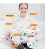 Richtots Premium Nursing Pillow for Breastfeeding, Multifunction Breast Feeding Pillows, Baby Nursing Pillows, Bed U-Shape Pillow and Baby Lounger for Newborn - Image 2