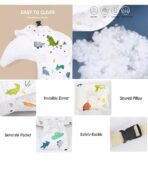 Richtots Premium Nursing Pillow for Breastfeeding, Multifunction Breast Feeding Pillows, Baby Nursing Pillows, Bed U-Shape Pillow and Baby Lounger for Newborn - Image 4