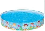 Richtots Premium Intex #56451 Snapset Pool – 5ft x 10in Portable Kiddie Pool – No Inflation Required, Instant Setup Outdoor Water Play Enclosure for Kids