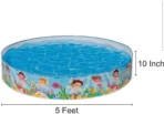 Richtots Premium Intex #56451 Snapset Pool – 5ft x 10in Portable Kiddie Pool – No Inflation Required, Instant Setup Outdoor Water Play Enclosure for Kids - Image 2