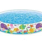 Richtots Premium Intex #56452 Snapset Pool – 6ft x 10in Portable Kiddie Pool – No Inflation Required, Instant Setup Outdoor Water Play Enclosure for Kids