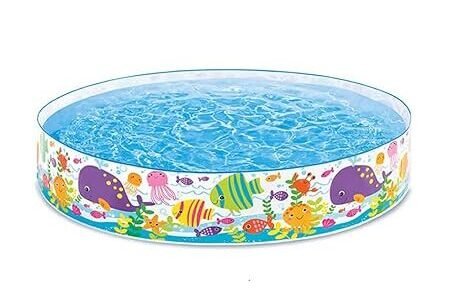 pool521 Richtots Premium Intex #56452 Snapset Pool – 6ft x 10in Portable Kiddie Pool – No Inflation Required, Instant Setup Outdoor Water Play Enclosure for Kids - Image 1