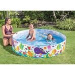 Richtots Premium Intex #56452 Snapset Pool – 6ft x 10in Portable Kiddie Pool – No Inflation Required, Instant Setup Outdoor Water Play Enclosure for Kids - Image 3