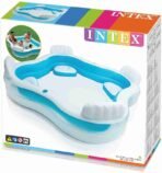 Richtots Premium Intex #56475 Swim Center Family Lounge Pool – 7.5ft x 7.5ft Inflatable Four-Seat Oasis – Built-in Backrests & Cup Holders for Ultimate Backyard Relaxation - Image 3