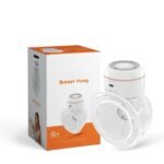 Richtots Premium Wearable Electrical Breast Pump for Feeding Mothers, Automatic Electrical Milk Feeding Pumping Machine with 4 Modes & 12 Suction Levels, Portable & Compact, Rechargeable, Food Grade Milk Cup of 150 ml, BPA Free and Skin Friendly