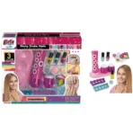 Richtots Premium Shaky Shake Nails Art Set, DIY Glitter Nail Design Studio with Shaker Tool and Non-Toxic Polish, Creative Beauty Salon Craft Gift for Girls