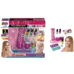 Richtots Premium Shaky Shake Nails Art Set, DIY Glitter Nail Design Studio with Shaker Tool and Non-Toxic Polish, Creative Beauty Salon Craft Gift for Girls