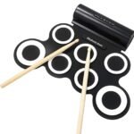 Premium Beginners Electronic Drum Set, Built in Dual Speakers, Foot Pedals, Drum Sticks, Headphone Jack, Birthday Gifts, MIDI,12 Demo songs