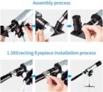 Richtots Premium 90x Zoom Land & Sky Telescope – High-Power Refractor Optics with Adjustable Tripod and Portable - Image 6