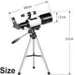 Richtots Premium F30070M Astronomical Telescope – Professional HD Refractor with Smartphone Adapter, Adjustable Tripod, and Finder Scope for Kids & Astronomy Beginners - Image 5