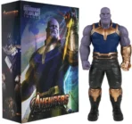 Richtots Premium Thanos Action Figure, Infinity War Series Collectible with Infinity Gauntlet, Detailed Super Hero Series Doll, Ideal Birthday Gift for Marvel Fans and Collectors