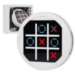 Richtots Premium 4-in-1 Electronic Pocket Game, Portable Infinite Tic-Tac-Toe, Memory Challenge & 81-Level Whac-A-Mole with LED Display
