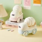 Modern Cement Truck Coin Bank – Durable Handcrafted Saving Pot with Movable Mixing Drum - Image 2