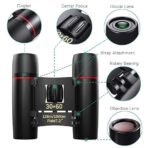 Richtots Premium 30x60 Compact High-Power Binoculars – Professional Folding Optics with HD Vision and Night Vision Support for Bird Watching, Travel, and Outdoor Adventures - Image 4