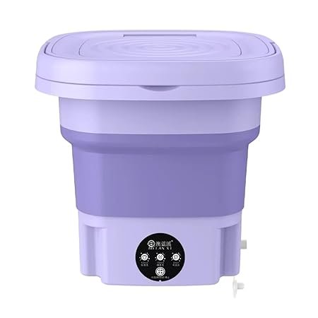 washingmachine2 Richtots Premium Foldable Washing Machine with Spin Dryer – 10L Portable Mini Washer for Baby Clothes, Delicates, and Underwear – Compact Ultrasonic Cleaning with 3 Deep Clean Modes - Image 1