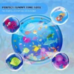 Richtots Premium Round Inflatable Tummy Time Water Mat – Sensory Play & Motor Skill Development Toy for Infants - Image 6