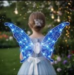 Premium Light Up Fairy Wings with LED Lights for Girls Kids Light Up Butterfly Wings, Moving Butterfly Wings, Moving Sparkling Wings, Luminous Butterfly Wing - Image 2