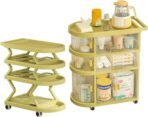 Richtots Premium 5 Layer Baby Storage Organizer with Dustproof Cover & Wheels - Image 4