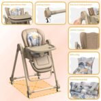 Richtots Premium Kidilo KD006 Baby High Chair – Height Adjustable & Foldable - Image 11