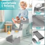 Richtots Premium 3 in 1 Baby Potty Ladder Seat with Step Stool & Toilet Trainer - Image 4