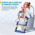 Richtots Premium Multifunctional Baby Potty Ladder Seat with Adjustable Steps & Cushion - Image 9