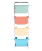 Richtots Premium 4 Tier Kids Storage Drawer Organizer with Wheels - Image 5
