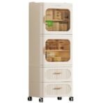 Richtots Premium 2+2 Storage Drawer Cabinet with Dustproof Door & Wheels - Image 2