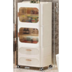 Richtots Premium 2+2 Storage Drawer Cabinet with Dustproof Door & Wheels - Image 3