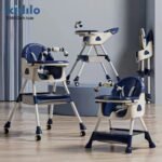 Richtots Premium Kidilo E-560 4-in-1 Baby High Chair – Reclining, Height Adjustable & Foldable