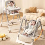 Richtots Premium Kidilo 11-3 Baby High Chair with Swing – Height Adjustable & Reclining - Image 8