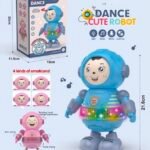 Richtots Premium Cute Dancing Robot Musical Toy with Lights & Music – Interactive Battery Operated Toy for Kids