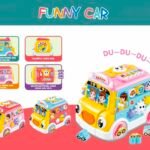 Richtots Premium Musical Funny Activity Car Toy with Lights & Sound – Interactive Battery Operated Learning Toy for Kids