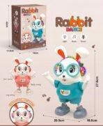 Richtots Premium Cute Dancing Rabbit Musical Toy with Lights & Music – Interactive Battery Operated Toy for Kids