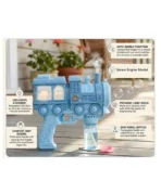 Richtots Premium Battery Operated Train Engine Bubble Gun – Automatic Bubble Blaster with LED Lights for Kids - Image 6