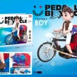 Richtots Premium Musical Pedal Rickshaw Toy with Lights & Music – Battery Operated Interactive Toy for Kids