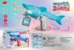 Richtots Premium Battery Operated Shark Bubble Gun – Automatic Bubble Blaster with LED Lights for Kids
