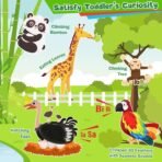Richtots Premium Busy Book for Toddlers 1-3: Busy Board for 1 Year Old Montessori Toys, Quiet Books Toddler Activity Board, Educational Sensory Toys Birthday Gift for Girls Boys, Travel Toy for Toddlers 2-4 Plane Car - Image 6