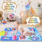 Richtots Premium Musical Piano Play Mat for Toddlers – Interactive Educational Music Mat with Fun Animal Sounds - Image 5