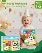 Richtots premium Montessori Busy Book for Toddlers 1-3 Years | Farm Theme Felt Sensory Activity Book for Kids | Fine Motor Skills, Learning & Travel Toy | Educational Gift for Boys & Girls - Image 9